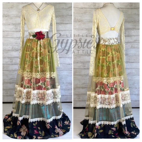 Victorian Art Deco Gypsy Skirt - Picture 10 of 10